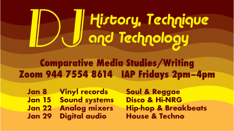 IAP 2021: DJ History, Technique, and Technology